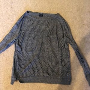 GAP dusty blue knit sweater